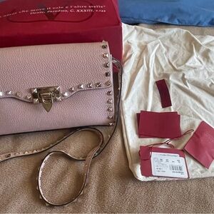 Valentino Pink Rockstud Crossbody Bag